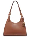 Calvin Klein Shelly Satchel In Brown