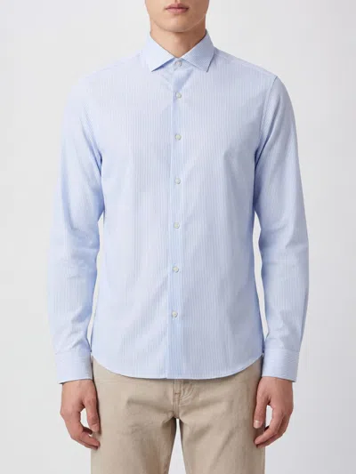 Calvin Klein Shirt Men Color Gnawed Blue