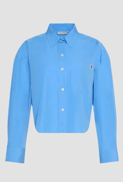 Calvin Klein Shirt Relaxed Fit Woman Sky Blue