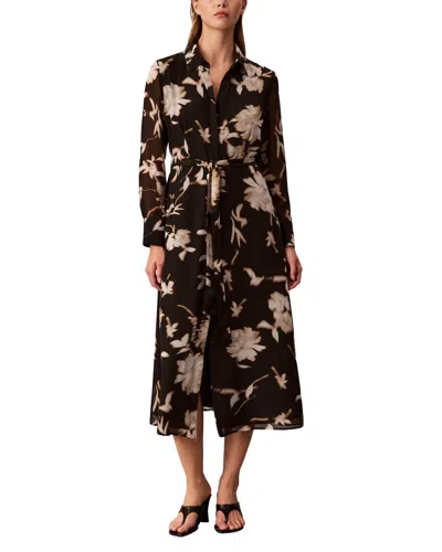 Calvin Klein Shirtdress In Black