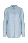 Calvin Klein Ls Lw Denim Shirt In Denimlight