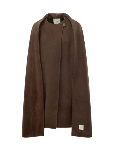 Calvin Klein Short Detachable Jacket In Brown Cork