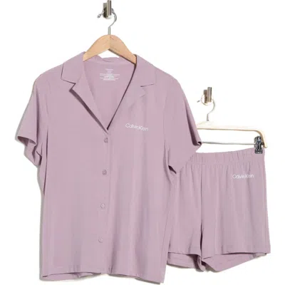 Calvin Klein Short Pajamas In Brown