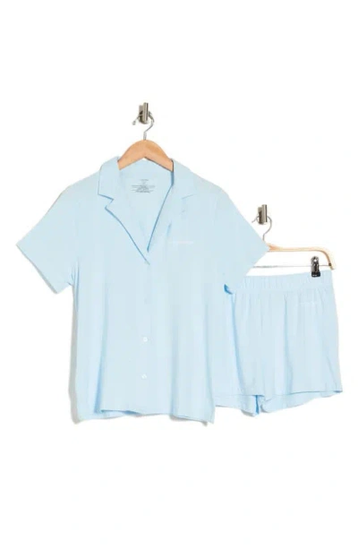 Calvin Klein Short Pajamas In Light Blue