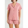 Calvin Klein Short Pajamas In Pink Blossom