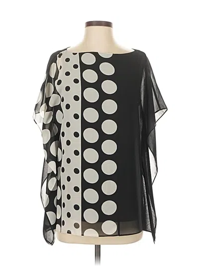 Pre-owned Calvin Klein Short Sleeve Blouse In Black