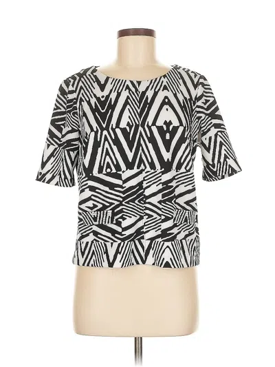 Pre-owned Calvin Klein Short Sleeve Blouse In Black