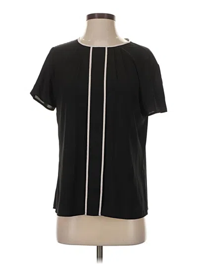 Pre-owned Calvin Klein Short Sleeve Blouse In Black