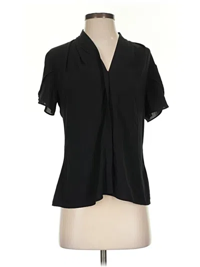Pre-owned Calvin Klein Short Sleeve Blouse In Black