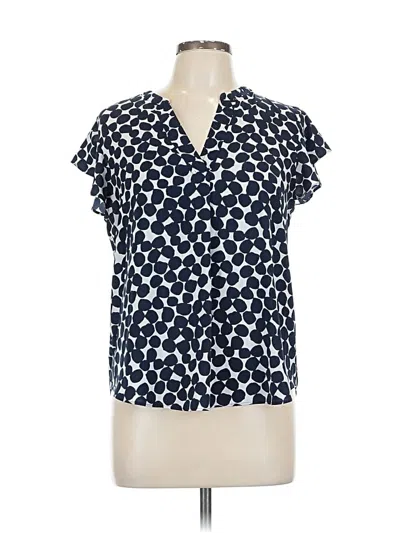 Pre-owned Calvin Klein Short Sleeve Blouse In Blue