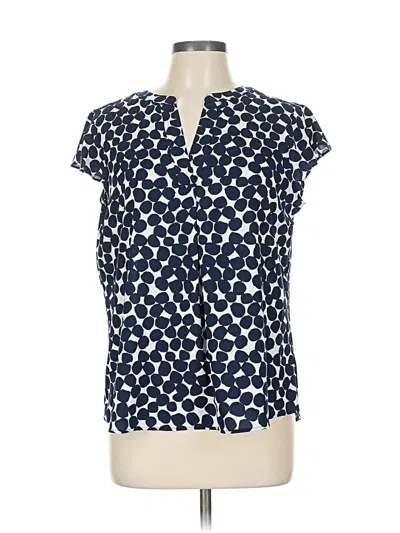 Pre-owned Calvin Klein Short Sleeve Blouse In Blue