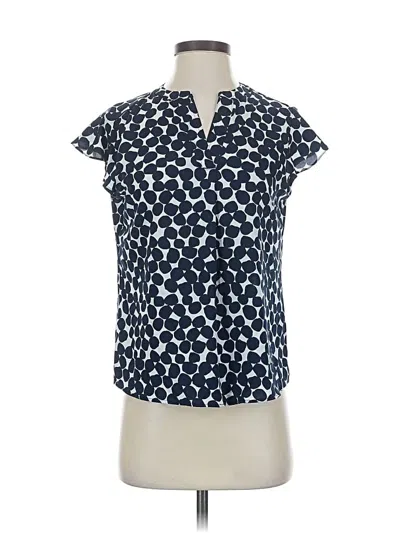 Pre-owned Calvin Klein Short Sleeve Blouse In Blue