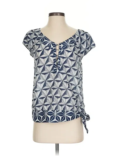 Pre-owned Calvin Klein Short Sleeve Blouse In Blue