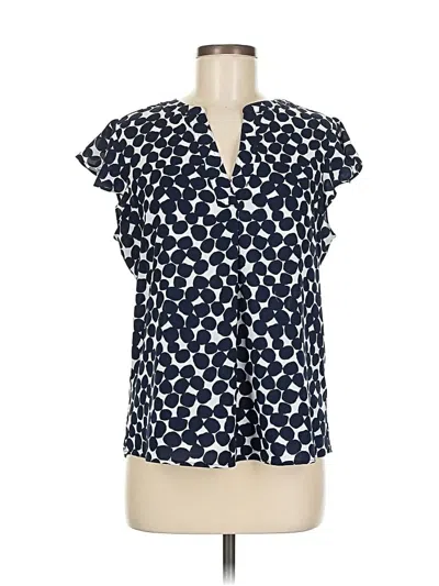 Pre-owned Calvin Klein Short Sleeve Blouse In Blue