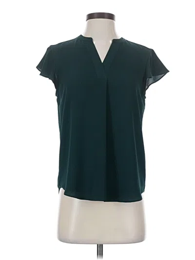 Pre-owned Calvin Klein Short Sleeve Blouse In Blue