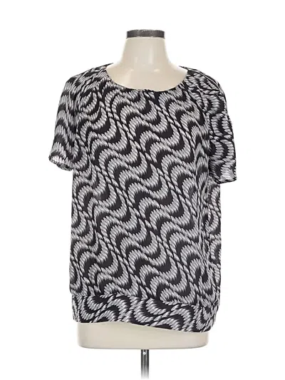 Pre-owned Calvin Klein Short Sleeve Blouse In Silver
