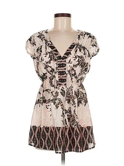 Pre-owned Calvin Klein Short Sleeve Blouse In White