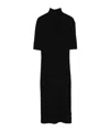 Calvin Klein Mock-neck Knitted Mini Dress In Black