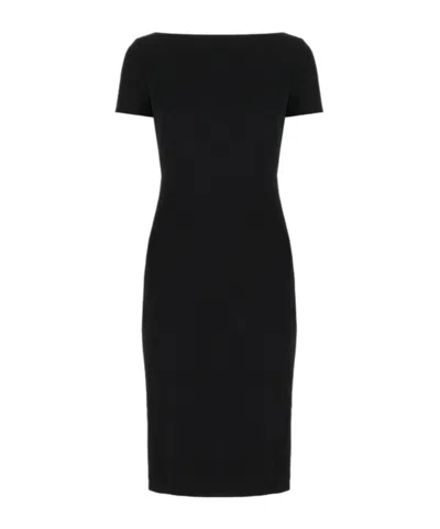 Calvin Klein Short Sleeve Dress In Black