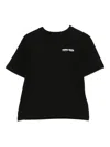 Calvin Klein Short-sleeve Logo T-shirt In Black