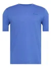 Calvin Klein Short-sleeve Logo T-shirt In Blue