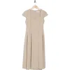 Calvin Klein Short Sleeve Midi Fit & Flare Dress