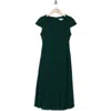 Calvin Klein Short Sleeve Midi Fit & Flare Dress