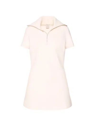 Calvin Klein Short Sleeve Mini Dress In Neutral