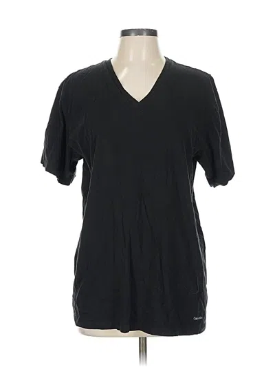 Pre-owned Calvin Klein Short Sleeve T-shirt In Black