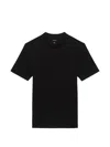Calvin Klein Tech Interlock Crewnk Tee In Black