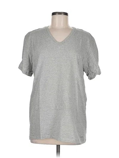 Pre-owned Calvin Klein Short Sleeve T-shirt In Gray