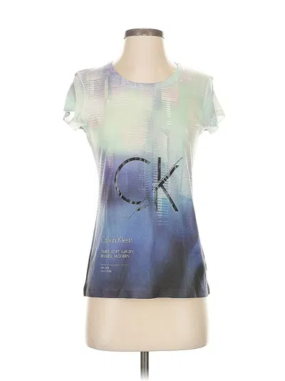 Pre-owned Calvin Klein Short Sleeve T-shirt In Green