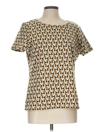 Pre-owned Calvin Klein Short Sleeve T-shirt In Gold