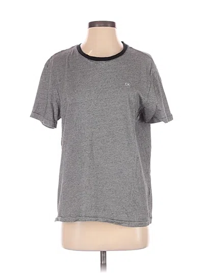 Pre-owned Calvin Klein Short Sleeve T-shirt In Gray