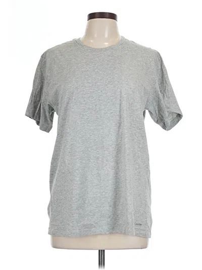 Pre-owned Calvin Klein Short Sleeve T-shirt In Gray