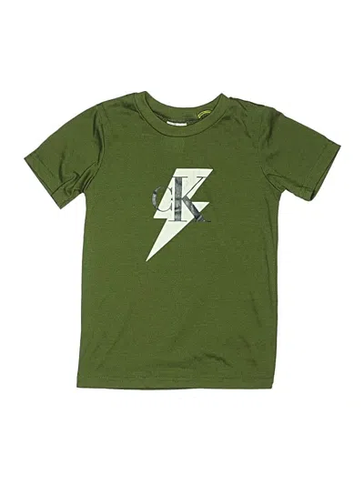 Pre-owned Calvin Klein Kids' Short Sleeve T-shirt In Green