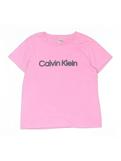 Pre-owned Calvin Klein Kids' Short Sleeve T-shirt In Pink