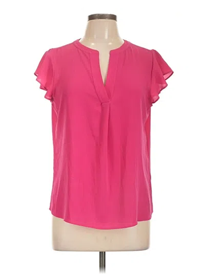 Pre-owned Calvin Klein Short Sleeve T-shirt In Pink