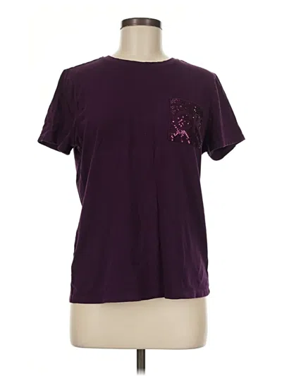 Pre-owned Calvin Klein Short Sleeve T-shirt In Purple