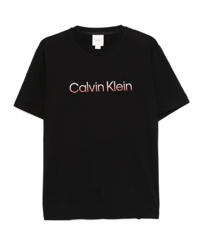 Calvin Klein Short-sleeved T-shirt In Black