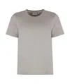 Calvin Klein Round Neck Short Sleeve T-shirt In Gray