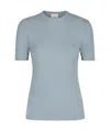 Calvin Klein Ribbed Knit T-shirt In Gray
