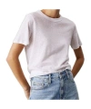 Calvin Klein T Shirt Jersey Flax Cut Relaxed In White