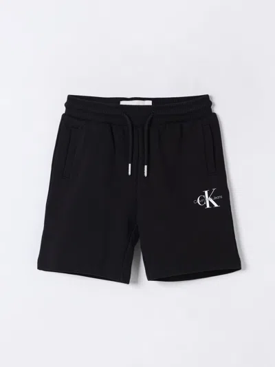 CALVIN KLEIN SHORTS CALVIN KLEIN KIDS COLOR BLACK,G86132002