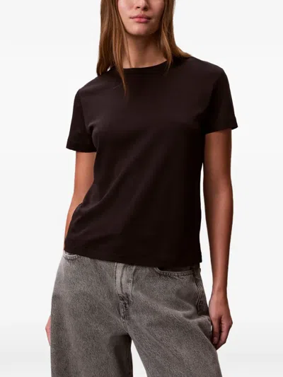 Calvin Klein Short-sleeve T-shirt In Brown