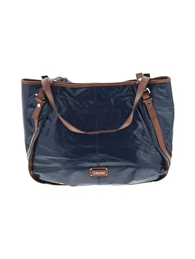 Pre-owned Calvin Klein Shoulder Bag In Blue