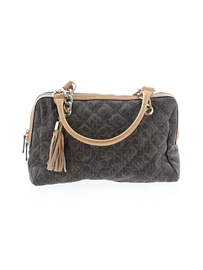 Pre-owned Calvin Klein Shoulder Bag In Brown