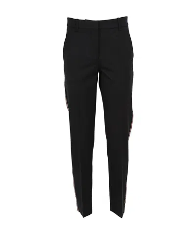 Calvin Klein Side Striped Track Pants In Black