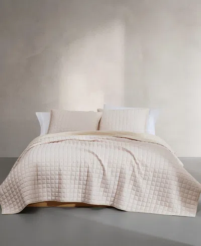 Calvin Klein Signature Solid 3-pc. Quilt Set, Queen In Pink
