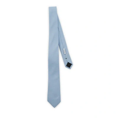 Calvin Klein Silk Tie In Blue